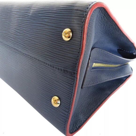 Auth LOUIS VUITTON Epi Vaneau MM Handbag Shoulder Bag Navy Epi Leather - Picture 8 of 16